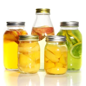 16oz 32oz Glass Mason Canning Jars with Metal Lids for Jam, Honey, Jelly, and Sauces