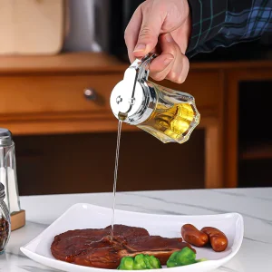 16oz 500ml Glass Cooking Oil Dispenser Bottle for Kitchen Olive Oil Storage