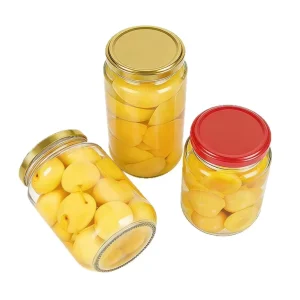 16oz 500ml Round Clear Wide Mouth Food Grade Glass Jar with Lid for Pickles, Honey, Chili Sauce, and Food Storage