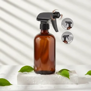 16oz Glass Spray Bottles for Cleaning Solutions and Essential Oils Refillable Empty Spray Bottle for Alcohol Plant and Hair Care