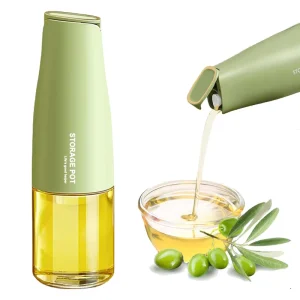 17oz Glass Soy Sauce Oil and Vinegar Dispensing Bottle with Pourer