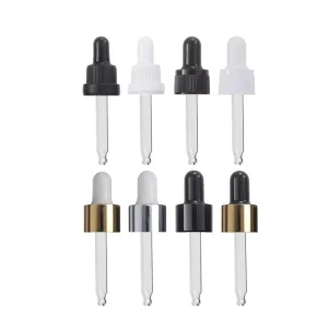 18 410 Aluminium Cosmetic Plastic Bottle Closure Screw Glass Bottle Dropper Cap 18mm Lid Assembled for Bottle