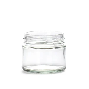 180ml Cylinder Glass Jar with Lid Sealed for Canned Food Chili Sauce Fruit Jam Pickles Preserves & Various Spices