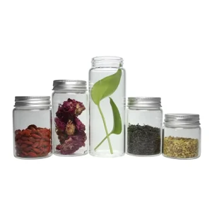1OZ 2 OZ 4 Oz 50ml 100ml High Borosilicate Screw Glass Bottle Container Jar
