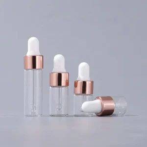1ml 2ml 3ml 5ml Glass Dropper Bottles for Serum, Cream, Perfume, and Samples