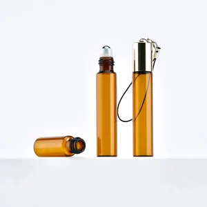 1ml, 2ml, 3ml, 5ml, and 10ml Glass Roll-On Bottle with Lanyard for Essential Oil and Perfume
