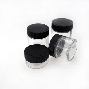 1oz 2oz 3oz 4oz Glass Jar With CR Lid Leak Proof Small Containers For Spices Cosmetics Crafts