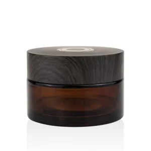 1oz 2oz 4oz 8oz 16oz Amber Glass Jar 5g 10g 20g 30g 50g 100g 200g Body Scrub Cosmetic Jar with Wooden Lid