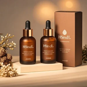 1oz 30ml 50ml Brown Round Glass Dropper Bottles for Body Care, Facial, Hair Growth Oil, and Skincare