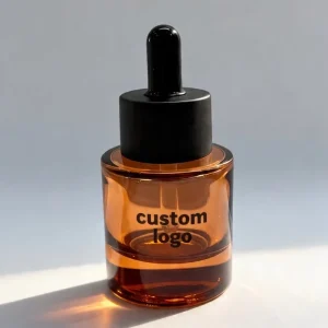 1oz 30ml Amber Glass Dropper Bottle for Hair Serum, Cosmetics, and Essential Oil