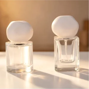 1oz Clear Square Matte Frosted Thick Glass Spray Perfume Bottle Recyclable Custom Logo