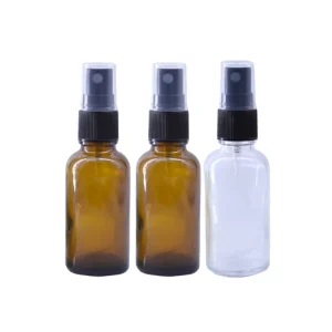 1oz Glass Spray Bottles 10ml 20ml 30ml 50ml 100ml, Empty Amber Clear Black Bottles