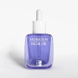 1oz Glossy Purple Square Glass Dropper Bottle with White Dropper