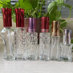1oz Refillable Glass Perfume Bottle with Spray and Screen Printing