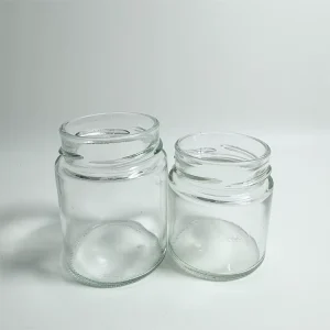 2 oz Clear Straight-Sided Glass Jar with Lid