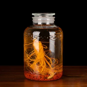 2.5L Flip-Top Frosted Lead-Free Glass Vacuum-Seal Jar with Silicone Lid