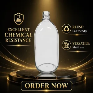 2.5L Glass Reagent Bottle for Laboratory Chemical Storage