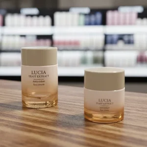 20 g 30 ml 50 g Custom Glass Skincare Cream Cosmetic Containers 1 oz Face and Eye Cream Jar Screw Cap Bottle