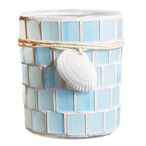 200 ml, 315 ml, or 430 ml Mosaic Glass Candle Container with Lid