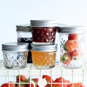200 ml 8 oz Cylinder Canning Honey Glass Mason Tarros Jar Whole Sale