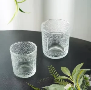 200 ml and 300 ml Clear Glass Candle Jar with Lid and Box