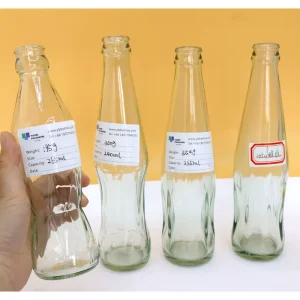 200ml 250ml 300ml Glass Beverage Bottle with Metal Crown Cap for Juice, Water, and Soda