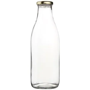 200ml 250ml 500ml 1000ml 1L 32oz 1Liter Dairy Fresh Glass Milk Bottles
