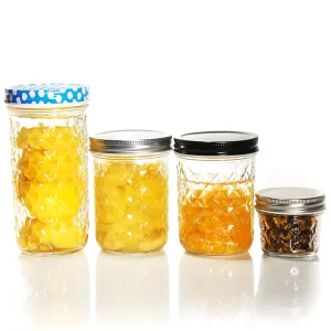 200ml 300ml 450ml 500ml 750ml Glass Canning Jars for Caviar Food and Jam with Lids