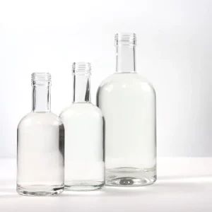 200ml 300ml 750ml Glass Liquor and Juice Bottles for Gin and Rum