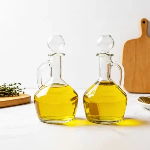 200ml 300ml Round Sealed Olive Oil Glass Bottles