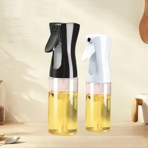 200ml 300ml Transparent Glass Spray Oil Bottle Leak Proof Heat Resistant Food Grade Sprayer