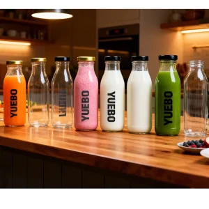 200ml 350ml 64oz Glass Beverage Juice Milk Bottles