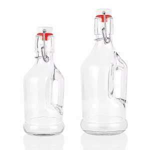 200ml 350ml Glass Fermentation Swing Top Bottles for Beverages with Handle