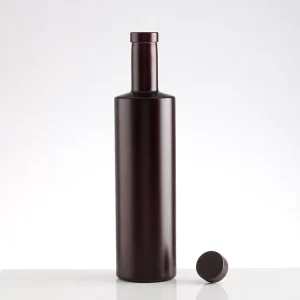 200ml 375ml 500ml 750ml Matte Black Glass Wine Bottle with Screw Top