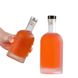 200ml 375ml 500ml 750ml Oslo Nordic Glass Vodka Whiskey Tequila Brandy Gin Liquor Bottle with Cork
