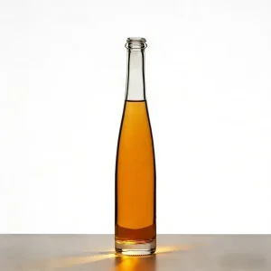 200ml 375ml 500ml Customized Transparent Glass Red Wine Bottle with Long Neck and Thick Bottom