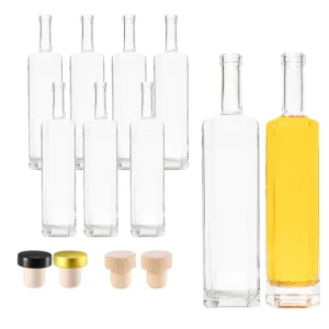 200ml 500ml 750ml Olive Oil Glass Bottle for Olive Oil Wine and Spirits with Cork