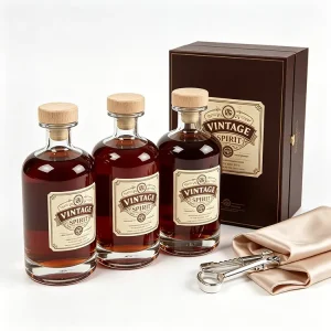 200ml 500ml Thick-Bottom Glass Liquor Bottles for Traditional Spirits