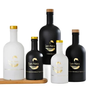 200ml 750ml Airless Glass Olive Oil or Vodka Bottle with Custom Lid