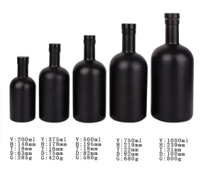 200ml, 750ml, or 1000ml Empty Wine, Vodka, or Whiskey Glass Spray Bottle