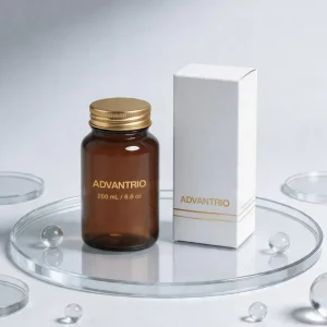 200ml Amber Glass Pill Bottles Empty Brown Wide Mouth Capsule Tablet Storage Bottle