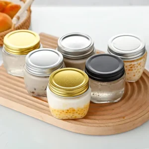 200ml Clear Glass Food Packaging Jar for Bird’s Nest Honey Caviar and Pudding