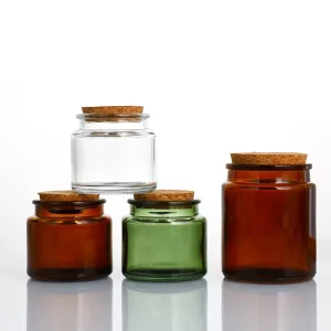 200ml Empty Glass Candle Jars with Wood Lids