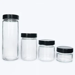200ml Glass Jars Robust Tinplate Lids Wide Mouth Vacuum Packing for Canning Food Cheese Chili Garlic Sauce Jelly Milk Olive Oil
