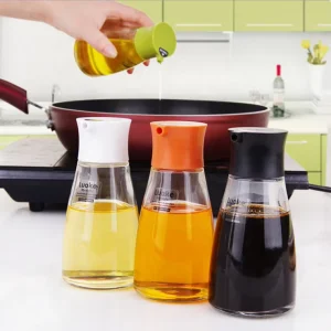 200ml clear Empty Glass Sauce Bottle Oil Glass Bottle with Screw Cap