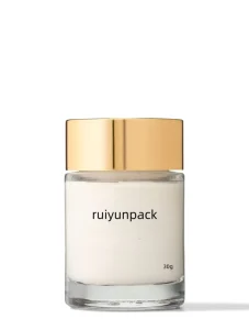 20g 30g 50g Clear Glass Thick Bottom Jar 30ml 50ml for Pills and Cosmetic Cream