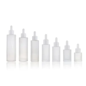 20ml 30ml 40ml 50ml 60ml 80ml 100ml Frosted Glass Serum Dropper Bottle for Essential Oil