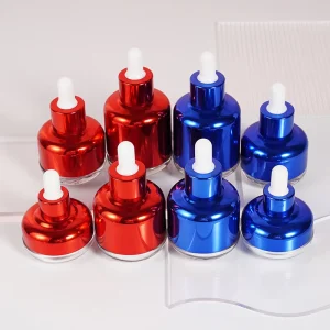 20ml 30ml 40ml 50ml 60ml Glass Dropper Bottle 2oz Bottle with Dropper Black Cosmetics Packaging Bottle Black