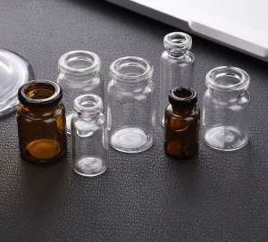 20ml Low Neutral Borosilicate Glass Vials with Crown Cap and Hot Stamping for Pharma and Cosmetics