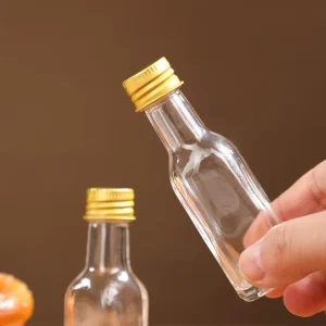 20ml Mini Square Glass Bottles for Cooking Oil, Olive Oil and Sample Storage